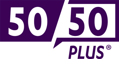 50/50 logo