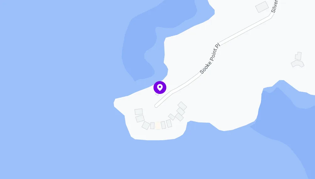 Map of the Grand Prize #10 home location in Sooke, BC