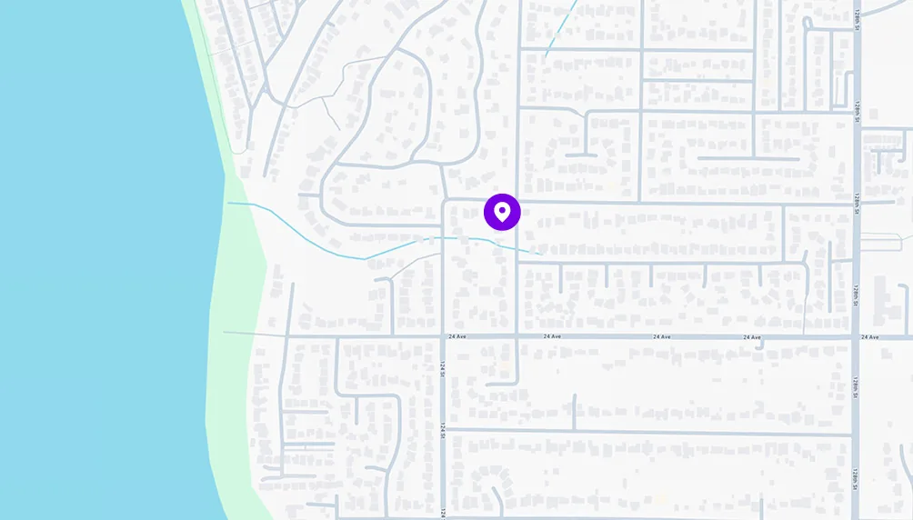 Map of the Grand Prize #2 home location in South Surrey, BC