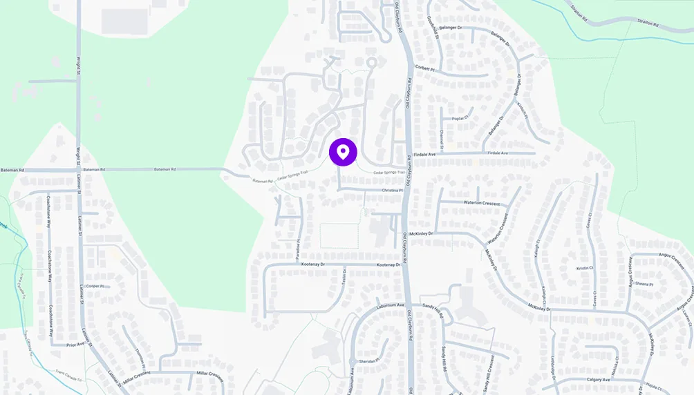 Map of the Grand Prize #5 home location in Abbotsford, BC