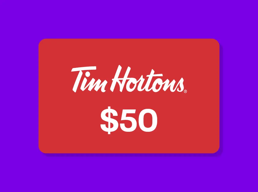 $50 Tim Hortons gift card