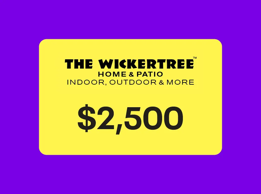 The Wickertree $2,500 gift card