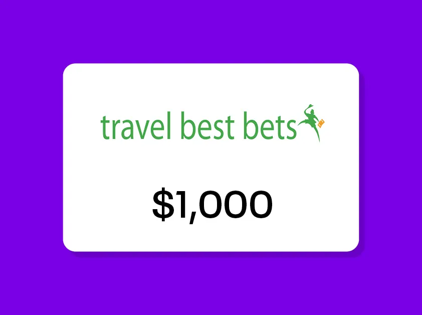 $1,000 Travel Best Bets Weekend Travel Escapes gift card