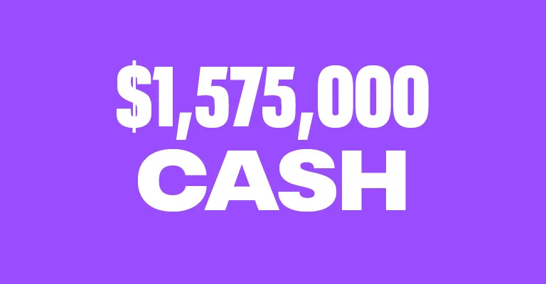 $1,575,000 cash