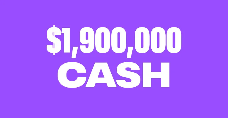 $1,900,000 cash with home